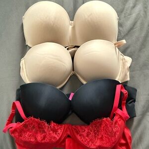 Elegant Women's Bra  Set , Size 36 C, shaping high waisted pants M